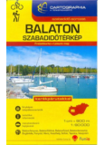 Balaton szabadidőtérkép 1:90 000 - Kerékpárutakkal