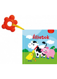Textilkönyv rágókával - Állatok