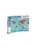 250 DB-OS PUZZLE - FELFEDEZŐ TÉRKÉP - SZ Clementoni